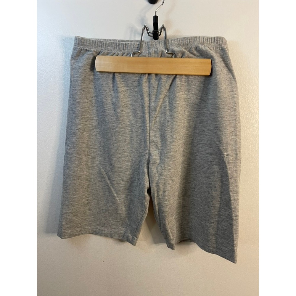 Body Moves‎ Heather Gray Athletic Shorts XL CoolMax Lining Cotton Blend Stretch